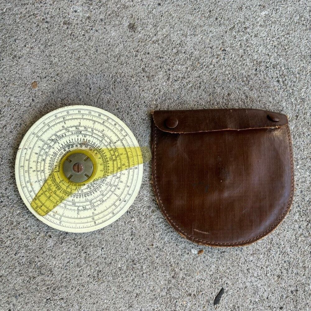 Gilson The Midget Slide Rule Copyright 1919 In Case - Picture 1 of 5